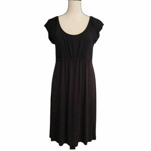Saint Tropez West Little Black Dress Size Large Midi Romantic Whimsigoth